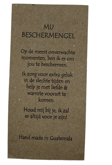 Beschermengel in textiel zakje Beschermengel in textiel zakje