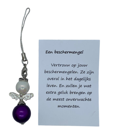 Beschermengel (paars/wit) Beschermengel (paars/wit)