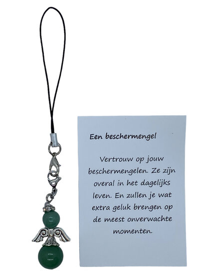 Beschermengel van natuursteen (Aventurijn)