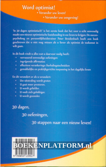 Boek In 30 dagen optimistisch Boek In 30 dagen optimistisch