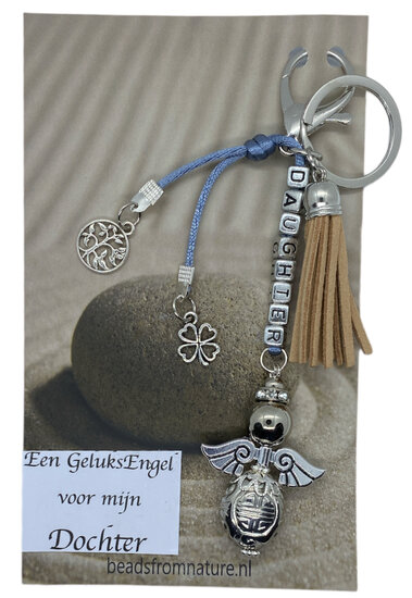 Geluksengel voor mijn dochter (taupe) Geluksengel voor mijn dochter (taupe)