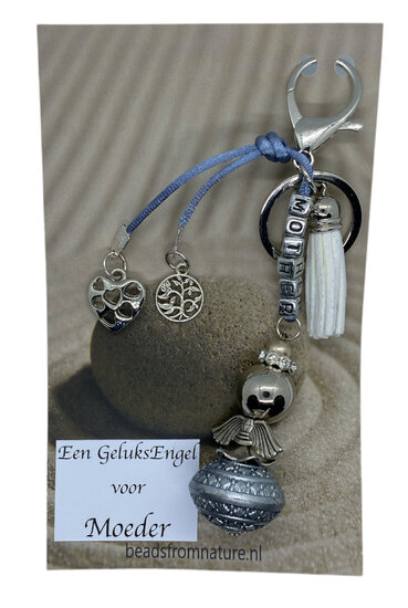 Geluksengel voor moeder (wit)  Geluksengel voor moeder (wit)
