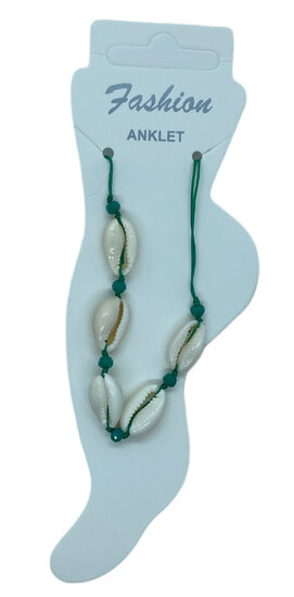 Schelpen enkelbandje (groen) Schelpen enkelbandje (groen)