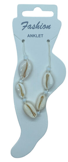 Schelpen enkelbandje (wit) Schelpen enkelbandje (wit)