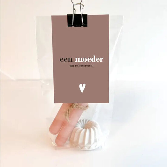 Kaarsjes met houder Een moeder 