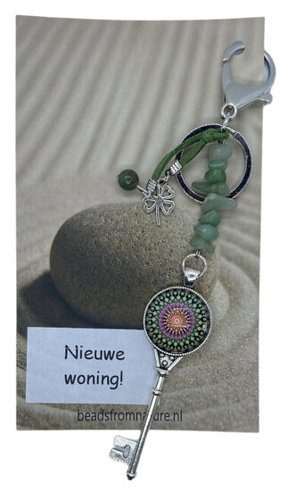 Tassenhanger Sleutel Nieuwe Woning! Jade Tassenhanger Sleutel Nieuwe Woning! Jade