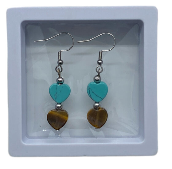 Hart Oorbel turquoise Hart Oorbel turquoise