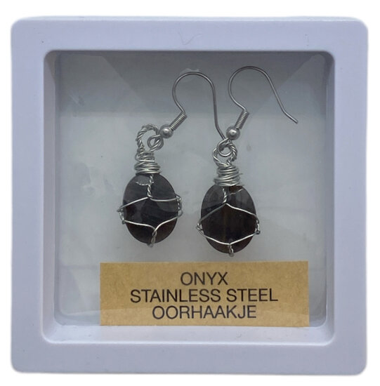 Oorbellen Onyx (van natuursteen) Oorbellen Onyx (van natuursteen)