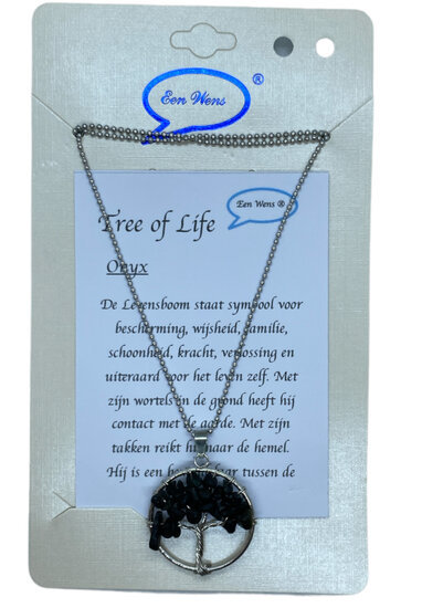 Tree of Life ketting Onyx Tree of Life ketting Onyx