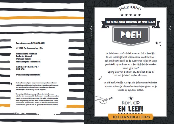 Boek 101 dingen die je zeker moet doen - Mannen editie