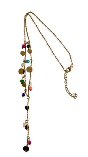 Ketting Kleurrijk/goud Ketting Kleurrijk/goud