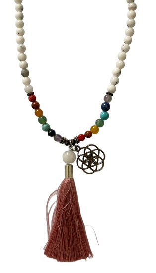 Ketting met natuursteen regenboog Agaat Ketting met natuursteen regenboog Agaat