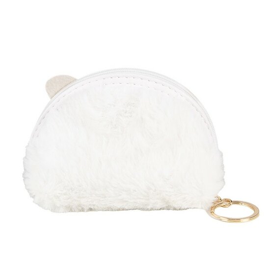 Portemonnee Poes Pluche - Wit