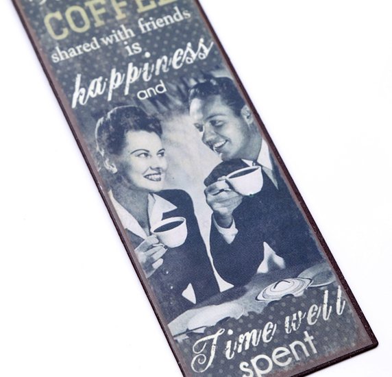 Boekenlegger Coffee happiness Boekenlegger Coffee happiness