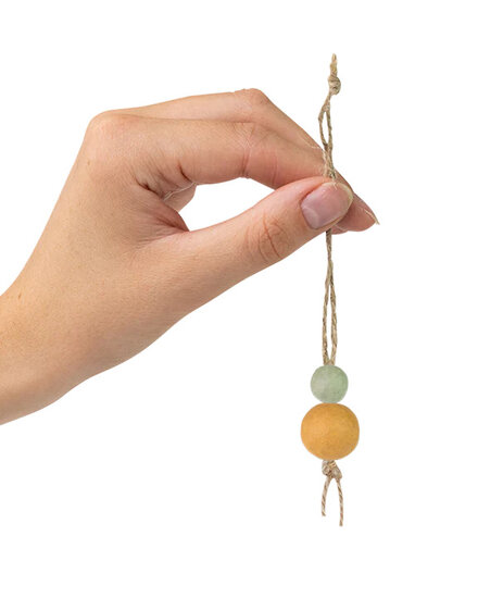 Bloembommetje Gelukspoppetje op Lucky Cat kaart