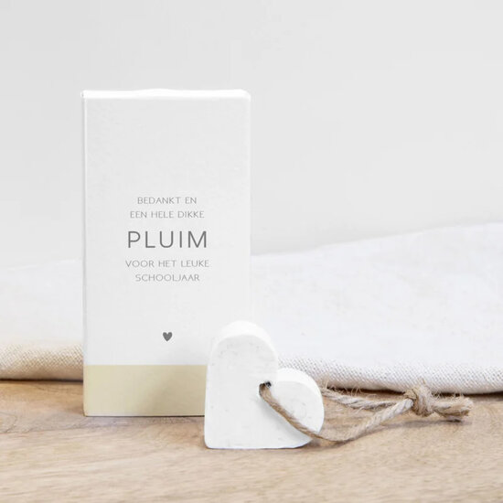 Bedankt en een hele dikke pluim voor het leuke schooljaar (zeepje)