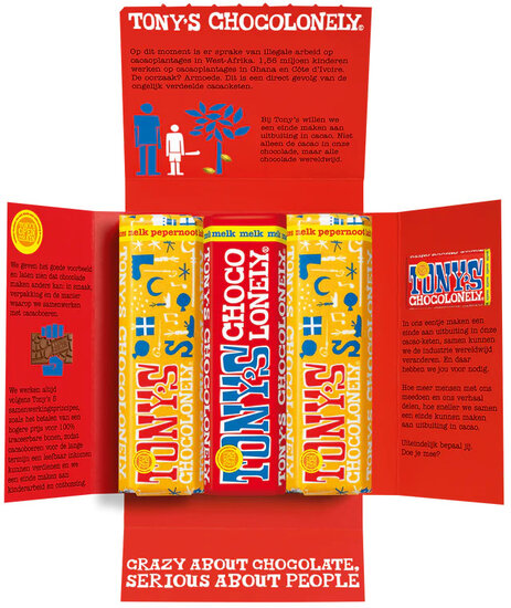 Proeverijtje Sint chocolade - Tony Chocolonely Proeverijtje Sint chocolade - Tony Chocolonely