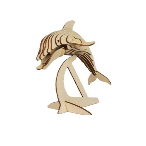 3D Houten constructie set Dolfijn