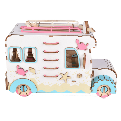 3D Houten constructie set Camper