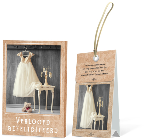 Geurtasje Verloofd gefeliciteerd 