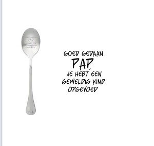 Lepel Goed gedaan pap... Lepel Goed gedaan pap...