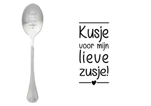 Lepel Kusje voor mijn lieve zusje Lepel Kusje voor mijn lieve zusje
